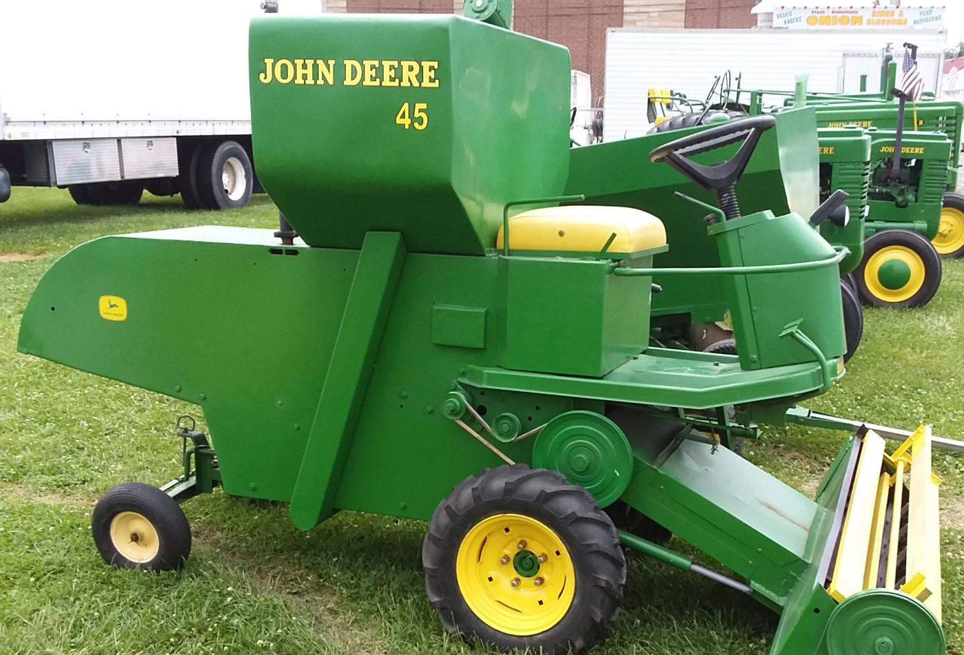 Miniature John Deere 45 combine