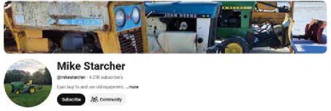 Mike Starcher YouTube channel banner