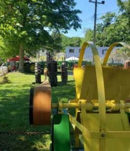 Belt-driven equipment running at the Expo